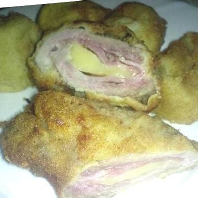 Kacsamáj pástétommal töltött rántott szelet látképe