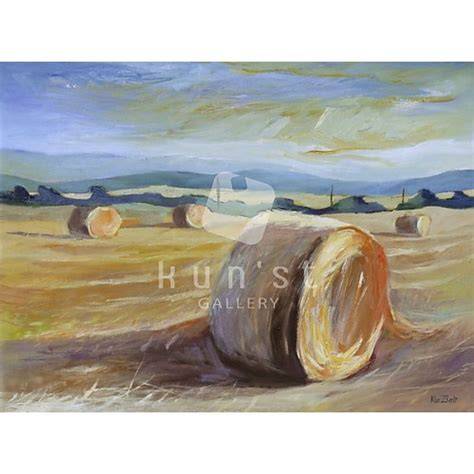 Rut Boáz aratás modern festmény