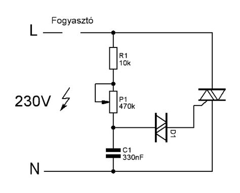 feszültség szabályzó rendszer diagram