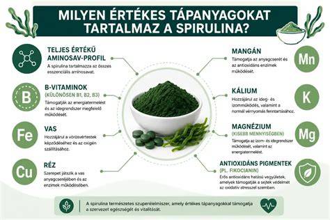 infografika a termék összetevőiről és tápanyagtartalmáról