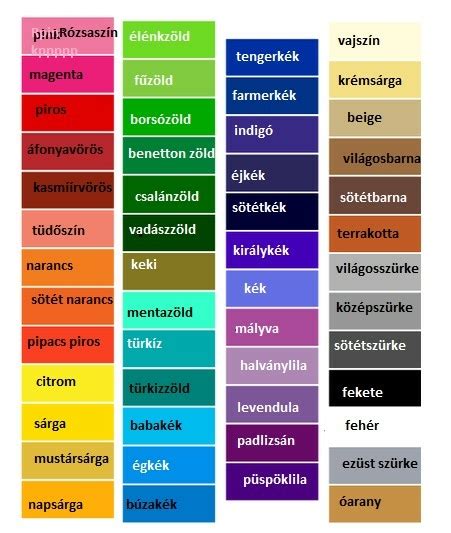 A színek és fa hangulatának összefüggése