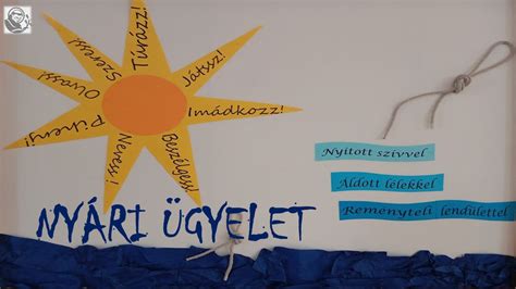 nyári ügyelet és programok • iskolai élet