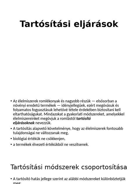 tartósítási módszerek ábrája