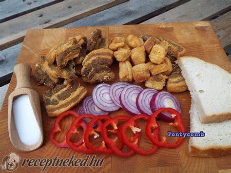 kalibrált tepertő recept ábra