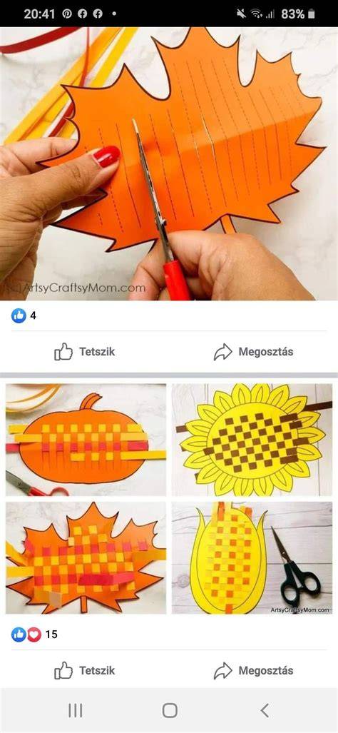 ősz témájú papírzöldségek ábrája