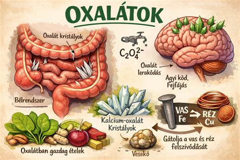 vizualis összefoglaló az oxalát-kövekről