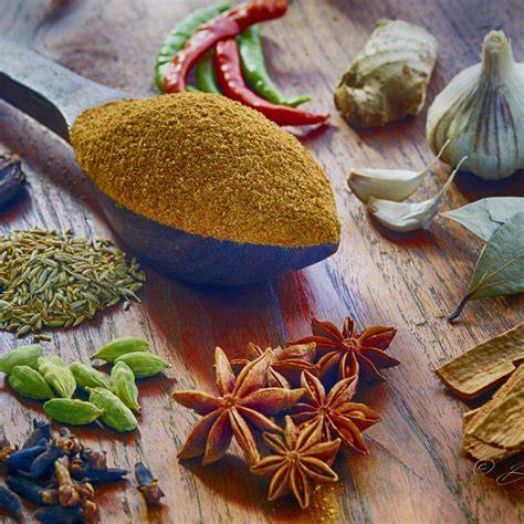 Autentikus garam masala összetevők térképe