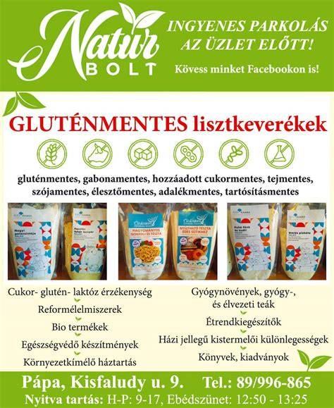 gluténmentes lisztkeverékek etikettjei