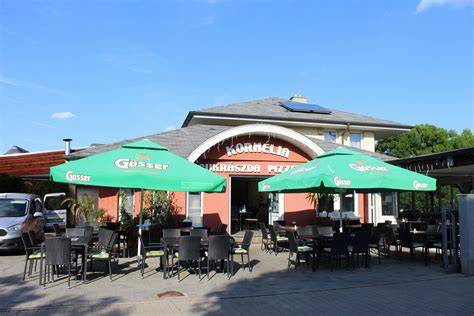 Kornélia Cukrászda és Pizzéria képe a külső bejáratról