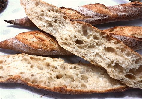 francia baguette mérete és textúrája