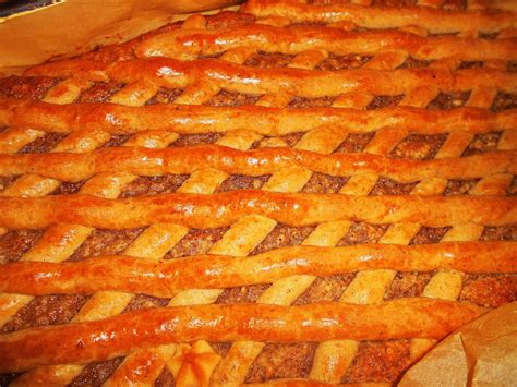 Diós rácsos sütemény ábrázolás