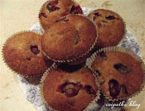 meggyes csokis muffin vizuális ábra