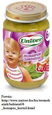 Univer bébiételek visszavételi és táplálási irányelvek