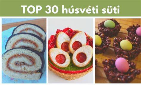 húsvéti sütemények vizuális áttekintése