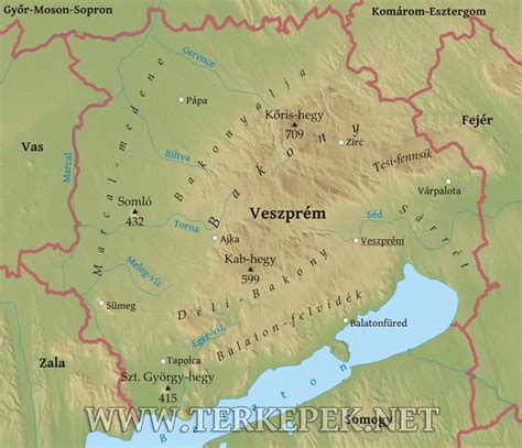 Veszprém térképe és pizzeria helyzete