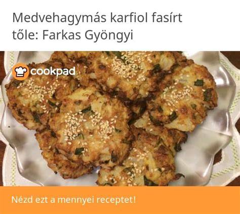 karfiol fasírt zöldséges étel infografika