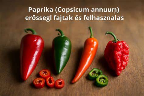 paprika fajták és tápanyagok vizuális ábra