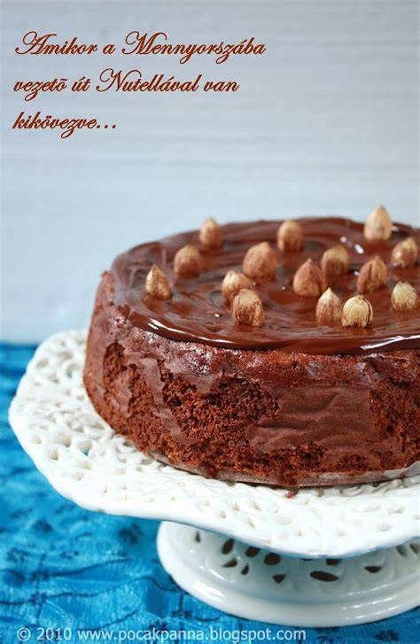 Mogyorós csokikrém torta vizuális összetevők