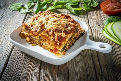 lasagne rétegek és sütés