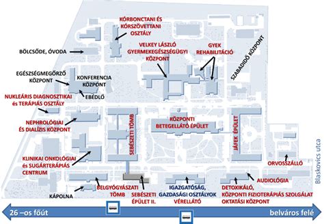 Bologna központi egyetemi negyed térképe