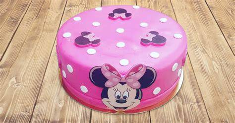 Minnie egér torta dekorációs elemei