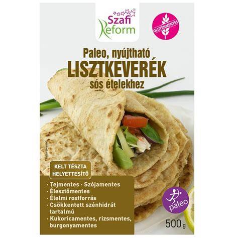 Szafi Reform nyújtható lisztkeverék csomagolás és címke kipróbálása
