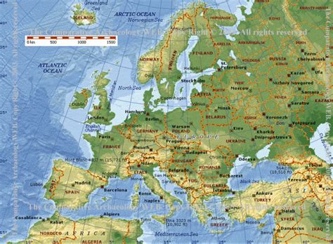 Карта Europe és a tallér pénzrendszer térképe