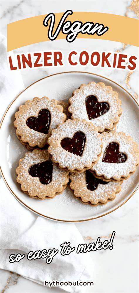 Vegan linzer készítése vizuális lépések