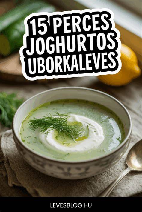 hűsítő uborkaleves infografika