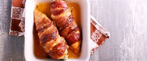 Csirkemell baconbe csomagolva