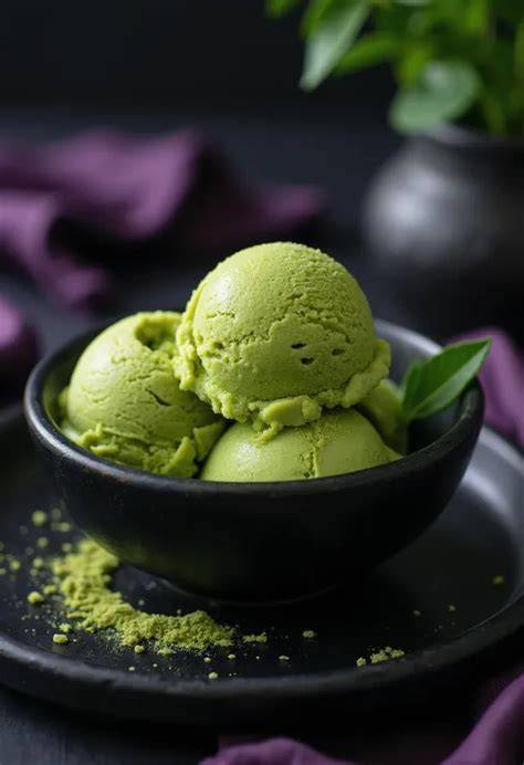 Matcha fagylalt összetevői és állaga