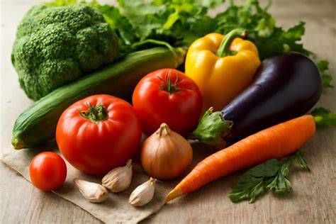 mediterrán zöldségek és spenótmártás vizuális ábrázolása