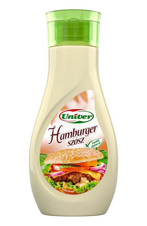 hamburger szósz összetevők vizuális ábra