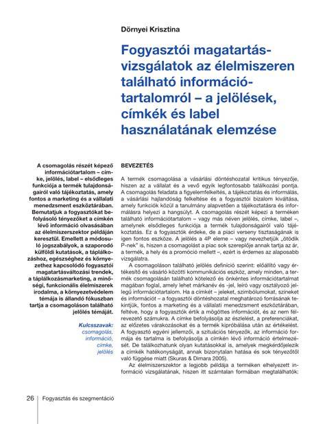 összetevők és címkék elemzése
