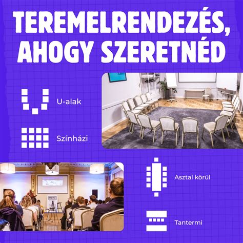 A céges rendezvényeknek megfelelő teremelrendezés