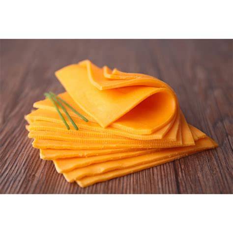 Cheddar sajt exploded slice display