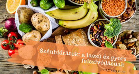 Infografika GI és lassú szénhidrátok