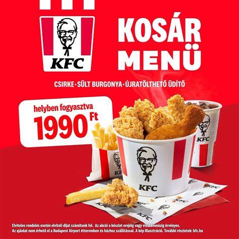 KFC magyar vegetáriánus kínálat ábrája
