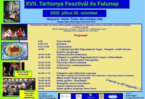 Tarhonya fesztivál képi illusztráció