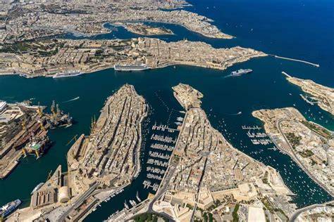 Valletta Grand Harbour kilátás infografika